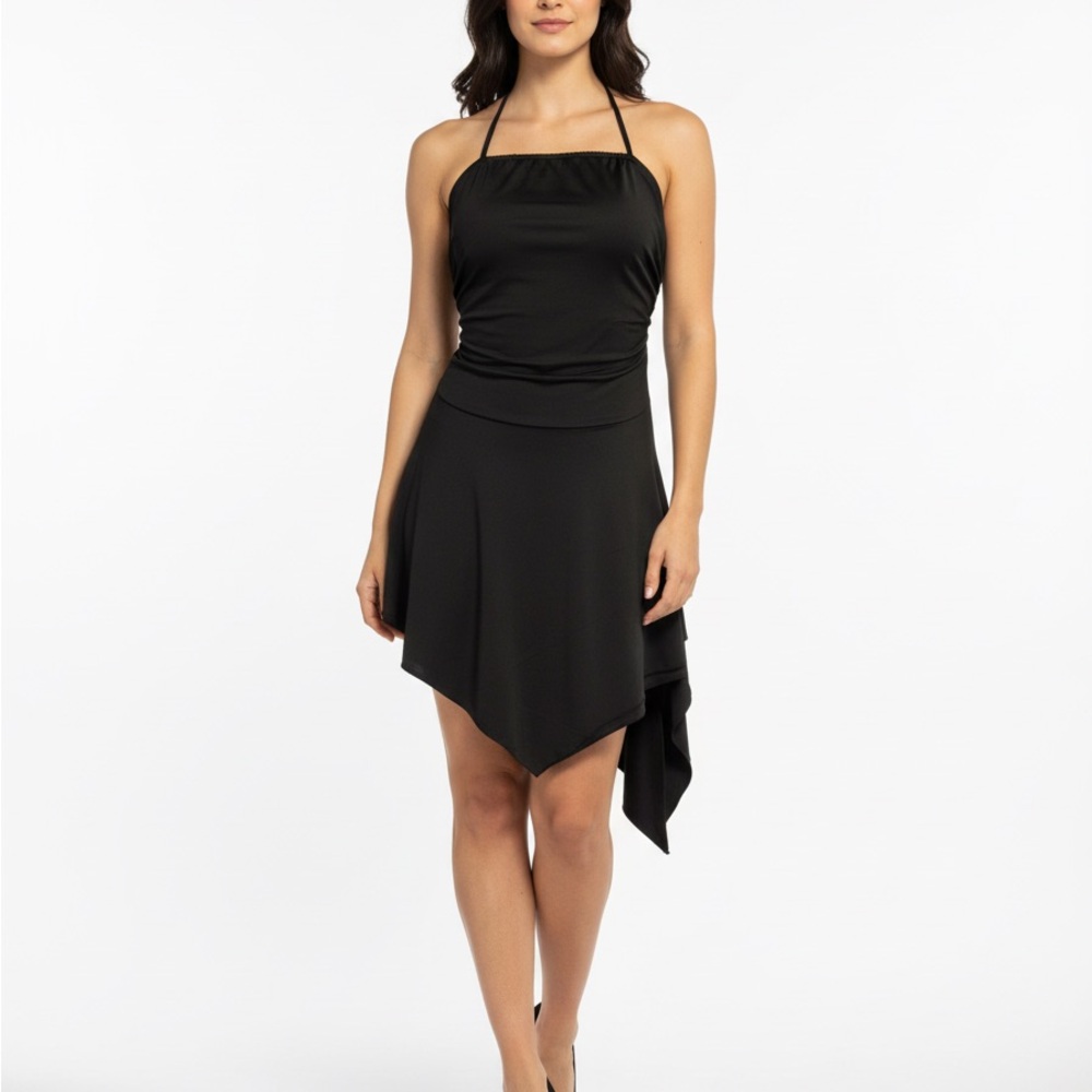 Forever 21 Black Halter Midi Dress